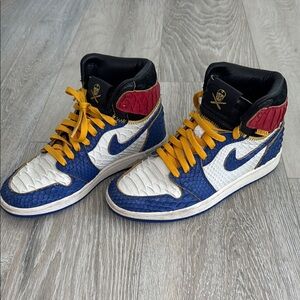 Shoe Surgeon custom Nike air Jordan 1 retro high union storm blue